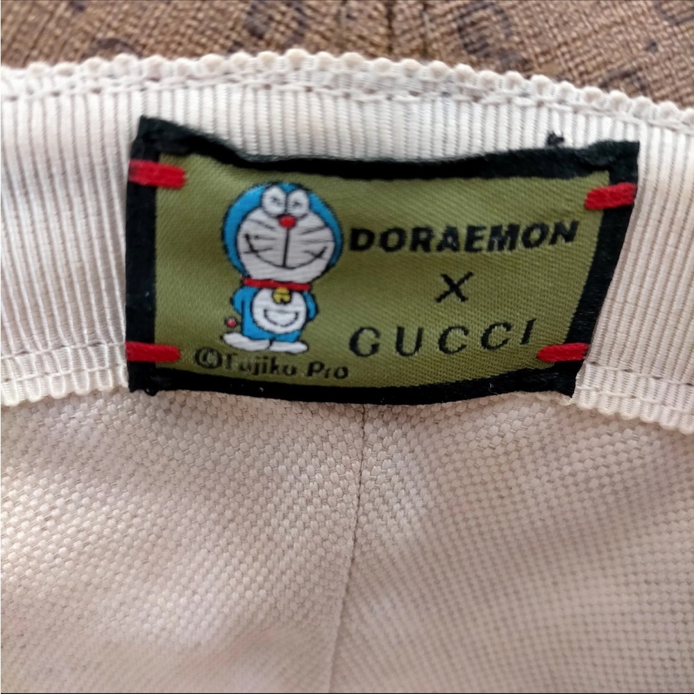 ❌sold ❌Men’s Gucci Brown and Red Hat with Cartoon Print size L59 - Picture 3 of 5